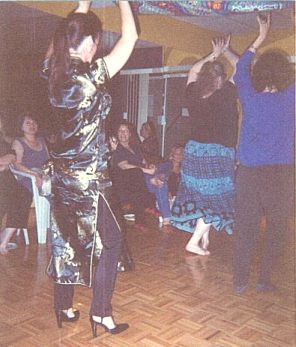 Wendy doing Tribal in heels